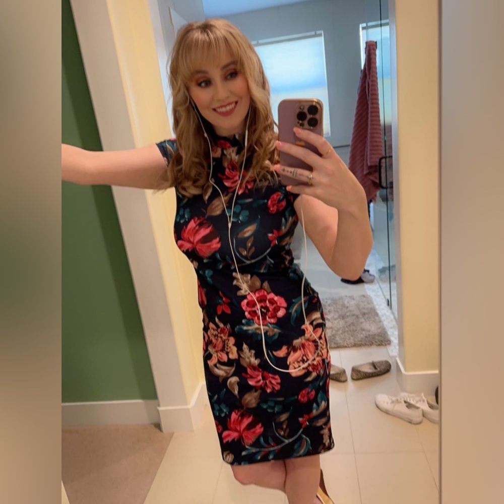 Bodycon floral dress
